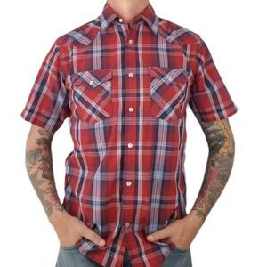 High Noon Brand Short Sleeve Western Snap Shirt sz M